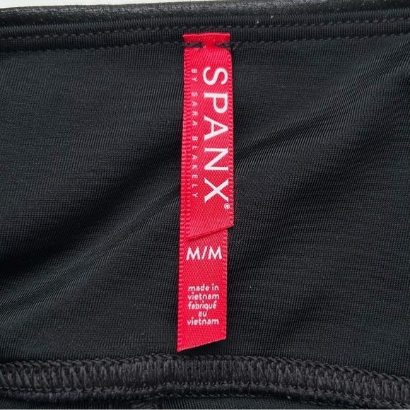 Spanx Faux Leather Leggings High Rise Full Length Size Medium - Picture 12 of 15